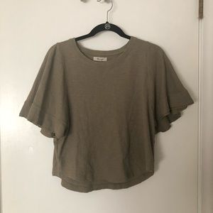 Madewell Flutter sleeve top